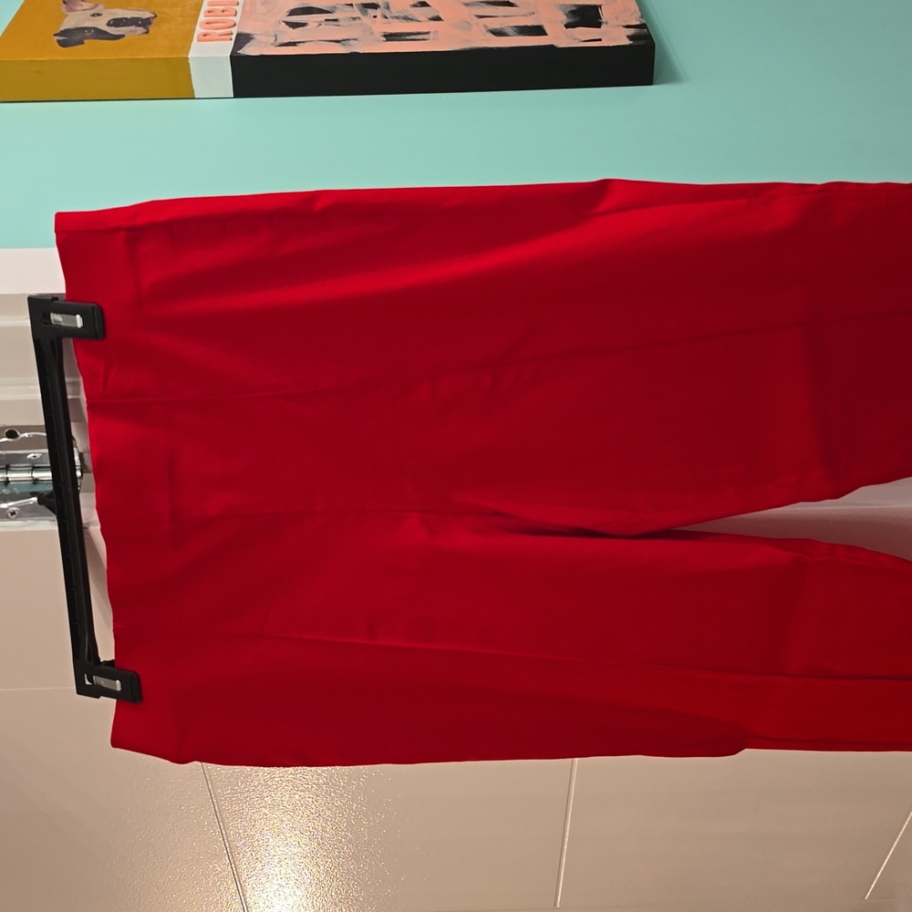 Ruby Road high waisted red pull on pants - Picture 6 of 7